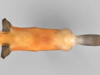 Fox lowpoly Low-poly 3D model