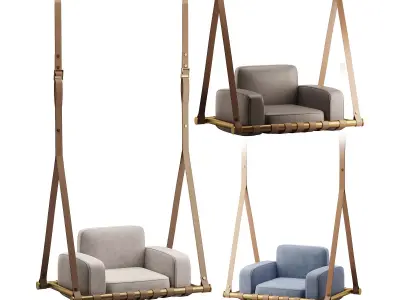 Navy Blue Luxury Swing 3D model