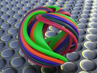 TWISTED TRIPLY GRAVITY SPHERIZE 3D print model