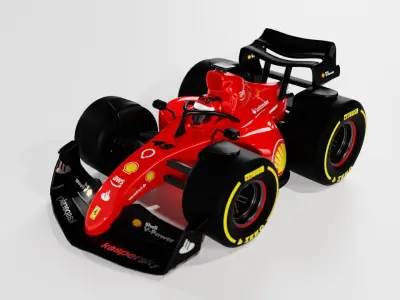 Mini Car Formula 1 3D model