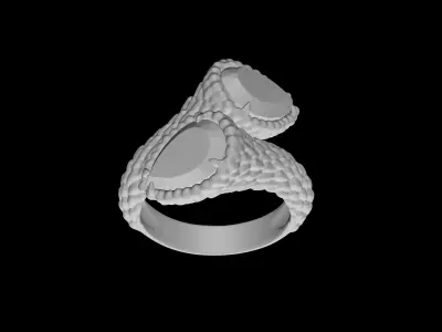 BOUCHERON - TOI ET MOI - SERPENT BOHEME - RING 3D print model