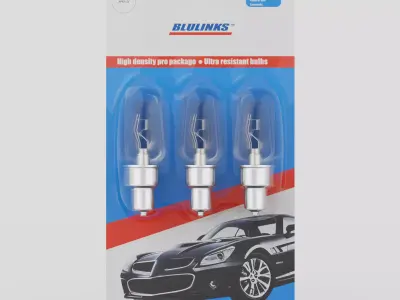 Vehicle light bulbs 3D model