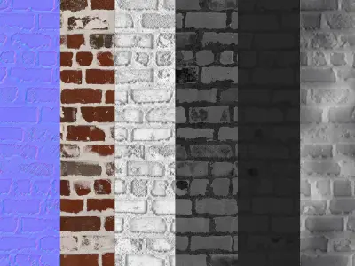 Brick painted 4k Texture