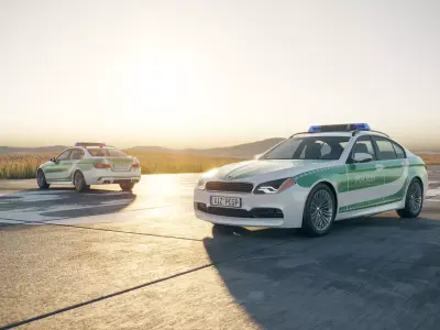 Police car unbranded 3D model