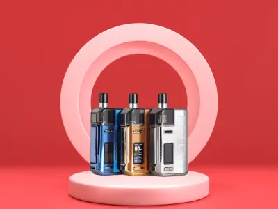 Display Podium Red 2 3D model