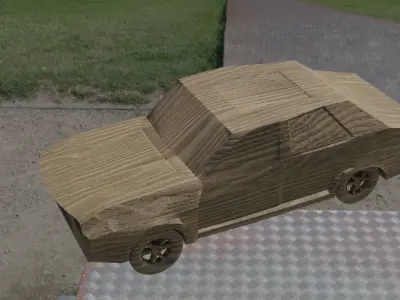LowPoly toy car Free 3D model