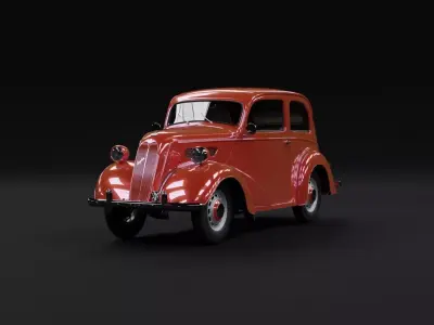 Anglia E494A 1949 3D model 3D model