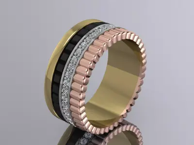 Brand Jewelry Boucheron Ring Gold 3D print model purchase