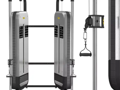 MB430 Dual Adjustable Pulley 3D model