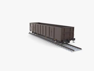 CFR Open Box Rail Car v2 3D model