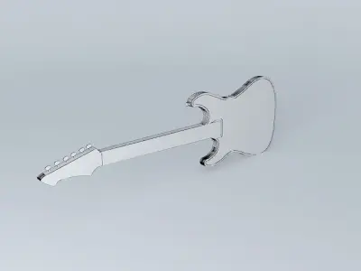 The Lady Electric Guitar Free 3D model