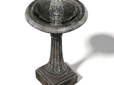 Old Metal Fountain 3D Model 3D model
