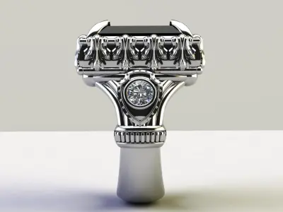 Mens ring STL 3D print model