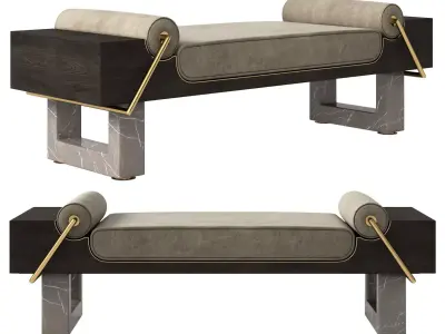 LUXURY BENCH 3D model