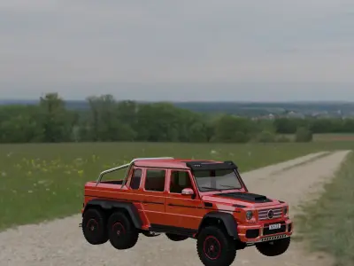 Jeep vehicle Low-poly 3D model