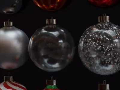 Christmas Ornament Set 3D model