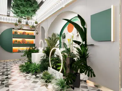  flower shop 3D model