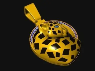 021 - HipHop Panther Pendant - Jaguar 3D print model