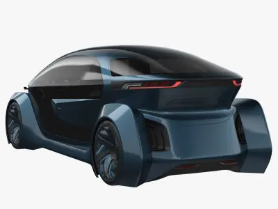 Self-Driving Car Concept 2 3D model