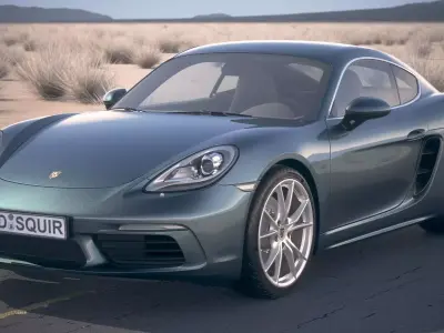 Porsche 718 Cayman 2017 DesertStudio 3D model