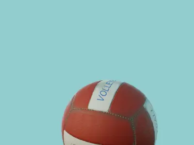 Volleyball PBR ball Low-poly 3D model