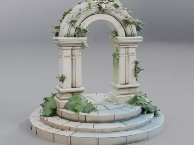 garden gate 3D model