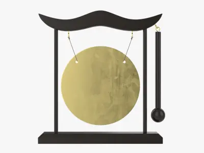 Table gong decorative 3D model