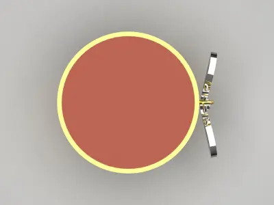 Seal design ring with agate stone dragonfly pendant model gr0111 3D print model