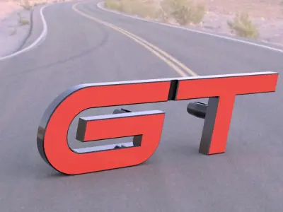 Renault Megane 4 GT Emblem Badge 2016 3D print model