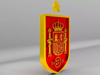 Spain National Soccer Team Logo 3D model