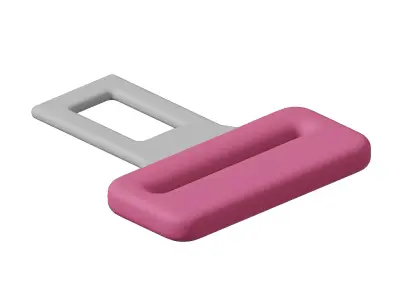 Baby Car Seat Buckle Toy 3D model