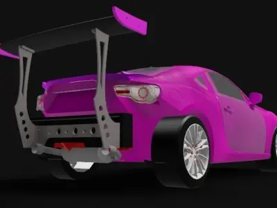 RC 1 10 Rear Spoiler GT Wing Rocket Bunny  3D print model