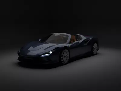 2021 Ferrari F8 tributo spider 3D model