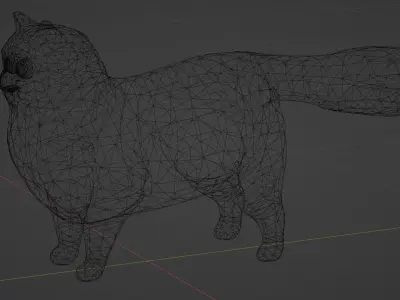 CAT - MITIZI  Low-poly 3D model