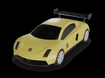 Cars and action games Remote Control Car Low-poly 3D model