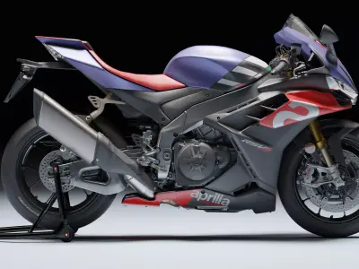 Aprilia RSV4 Factory 2021 Low-poly 3D model