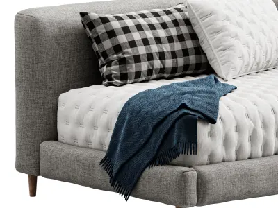 Timo Corner Bed 3D model