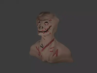 Demon Head       horror creepy 2 Free low-poly 3D model