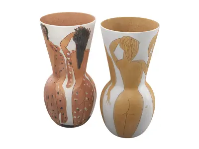 Picasso Decorative Vases  3D model