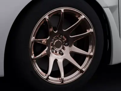 ESR SR08 Aftermarket Wheel Low-poly 3D model