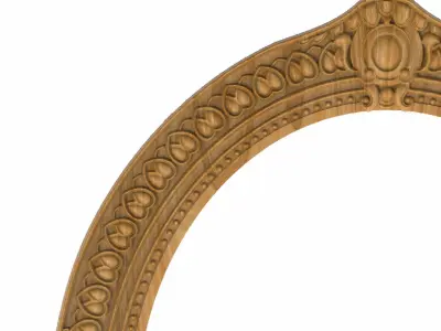 Carved picture frame STL 3D model 65