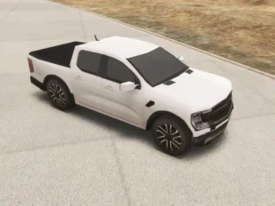 Generic Pickup Truck Low-poly 3D model