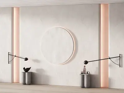 423 wall composition 12 bedroom headboard kit 07 3D model