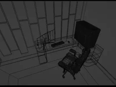 Gaming Room 3D model
