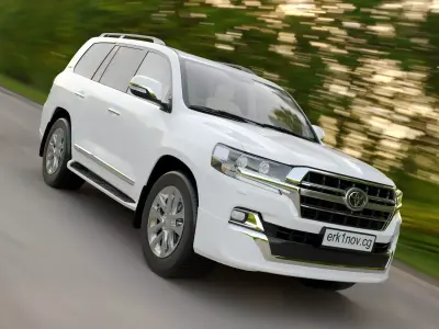 Land cruiser 200 Low-poly 3D model