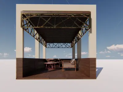 Pergolas  Shade Structures 3d Model 3D model