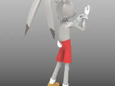 RoyRabbit - Cartoon Animal Character Low-poly 3D model