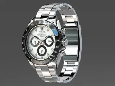 Rolex Oyster Perpetual Cosmograph Daytona model Low-poly 3D model