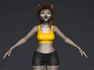 Furry Girl 3D model
