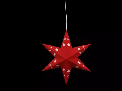 Christmas Star Low-poly 3D model